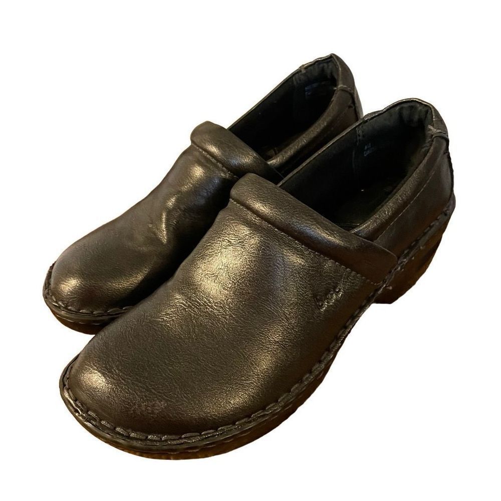 Boc Peggy black slip on clog size 8